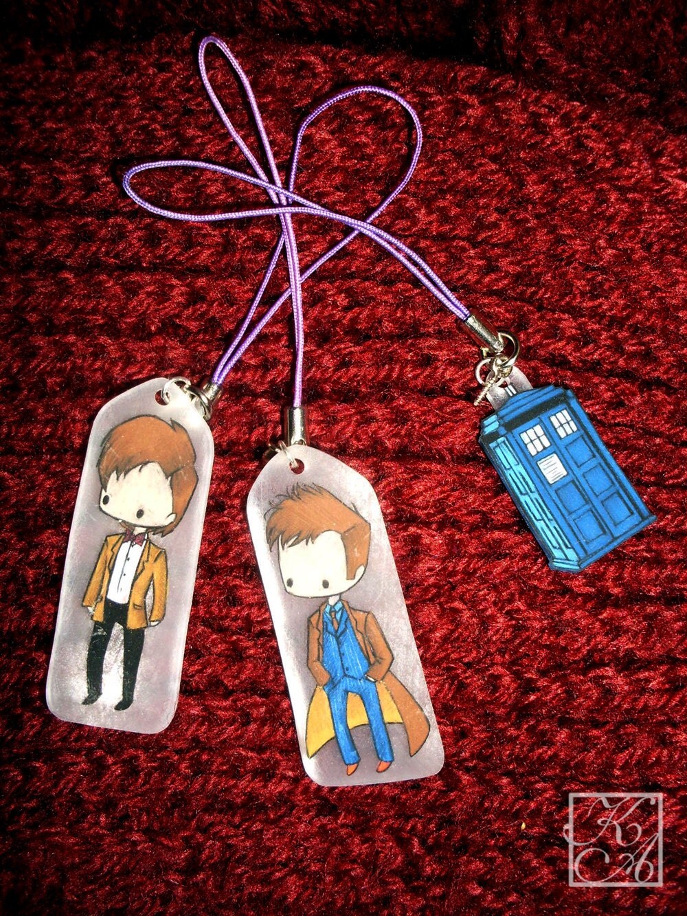 10th Doctor phone charms