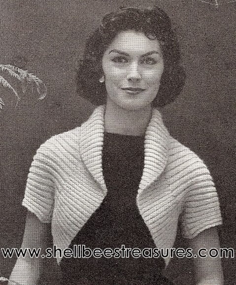 Rolled Collar Shrug - Vogue Knitting | Welcome