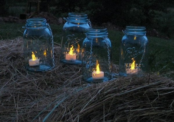  Mason Jar Hanging Lanterns or Vases Wedding Mason Jar Lanterns