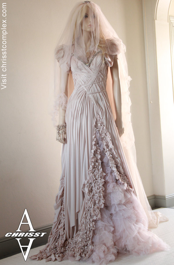 Wedding Dress Gothic Bride SteamPunk Fashion Fantasy