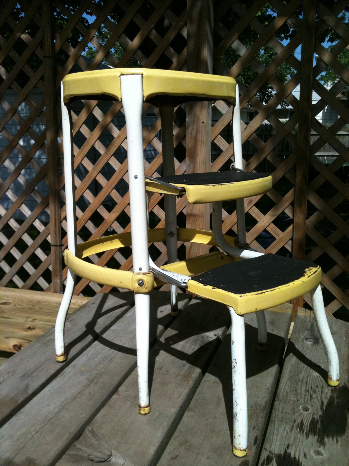 cosco metal stepping stool 1960's