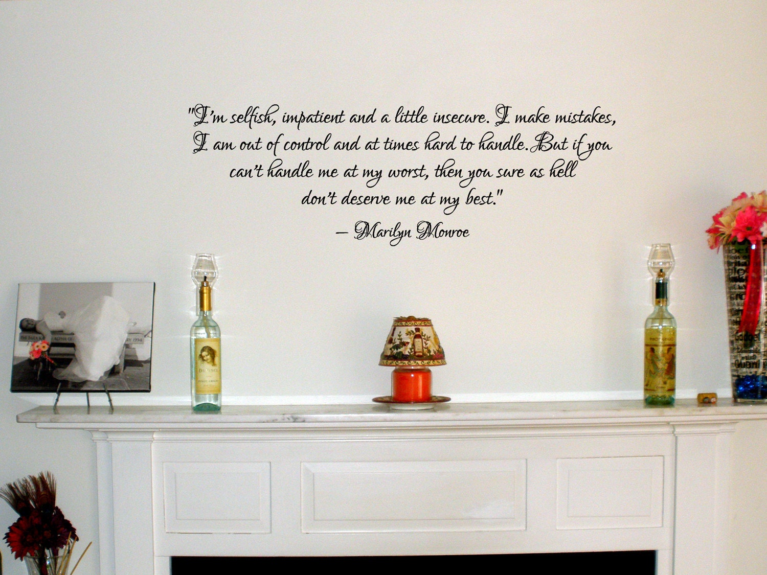 Marilyn Monroe quote removable
