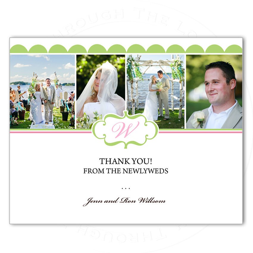 Printable wedding thank you card or save the date invitation ANY color AD 