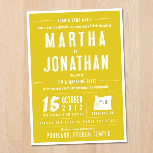 Playbill Printable Wedding Invitation From youngwanderlust