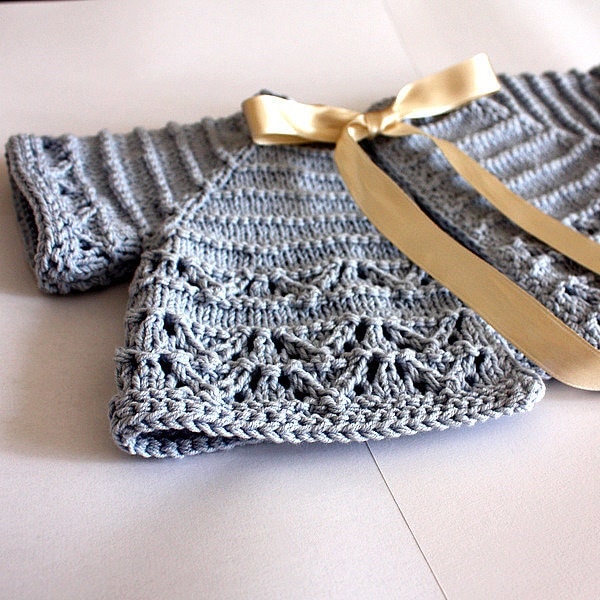 ABC Knitting Patterns - Baby Seamless Cardigan.