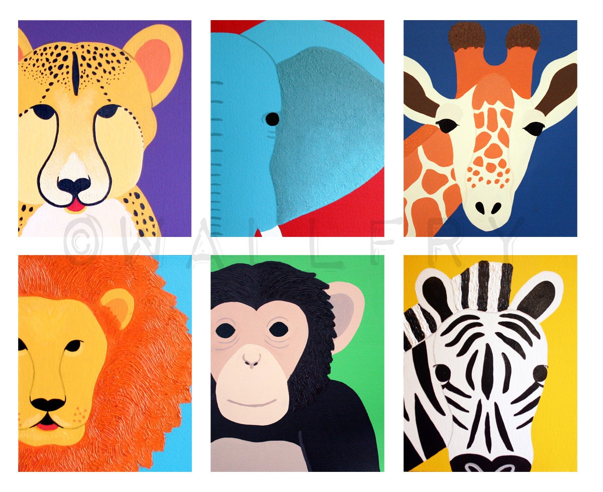 Safari+canvas+art+for+kids