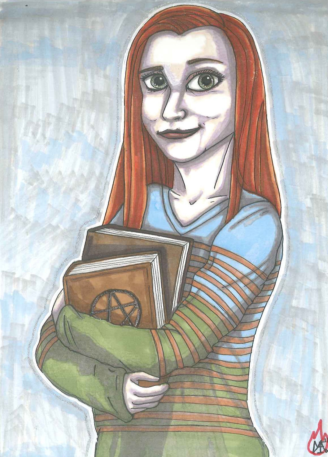 Buffy Willow Rosenberg postcard PRINT