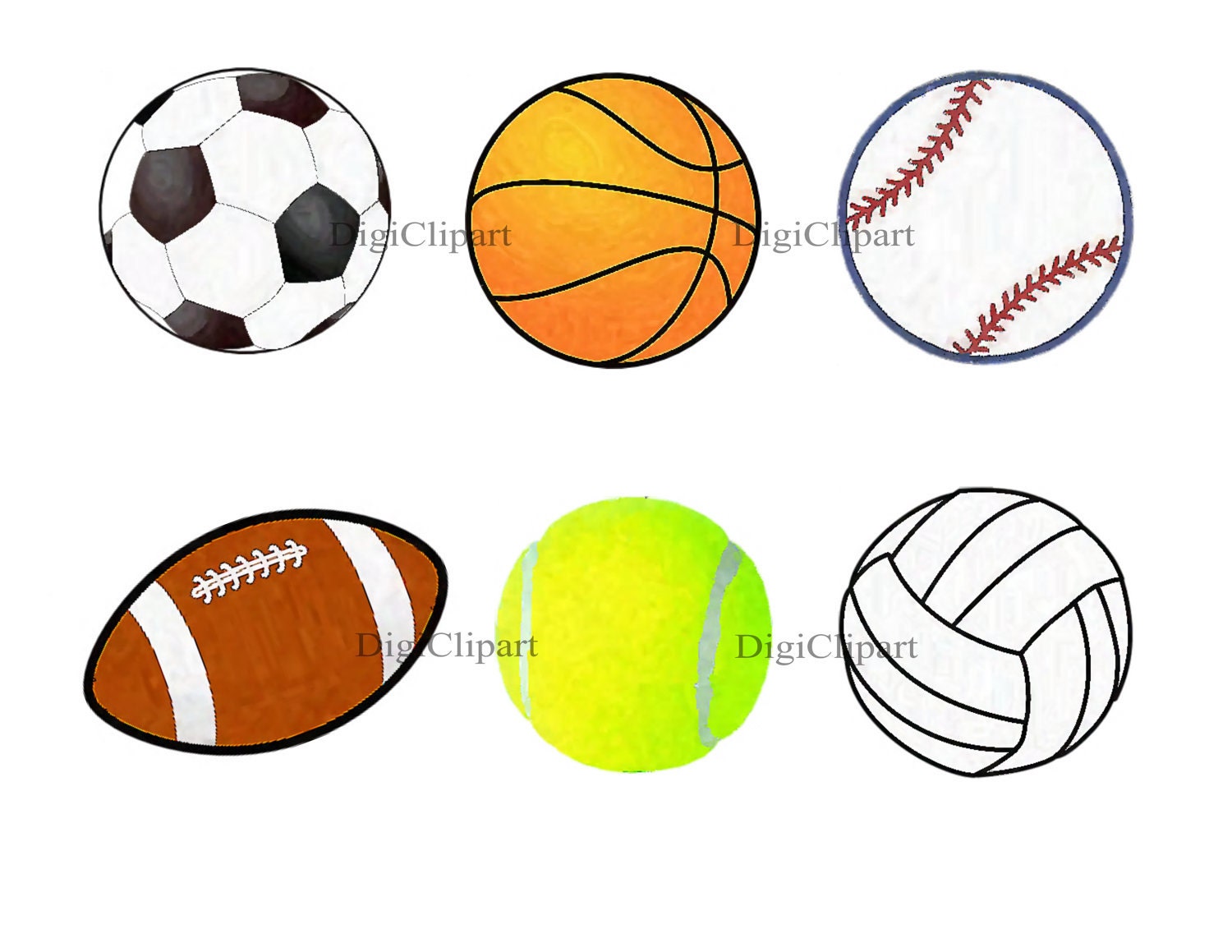 free clipart of sports balls - photo #12