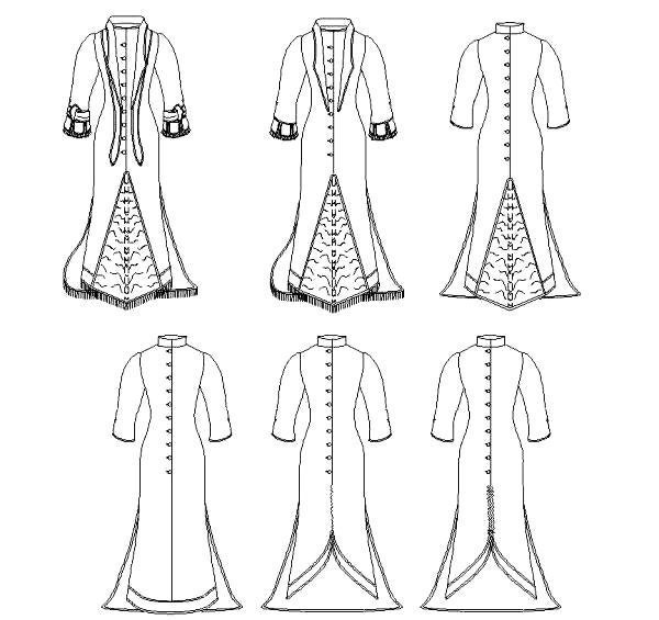 Wedding Dress Pattern Victorian Dress Sewing Pattern 188014