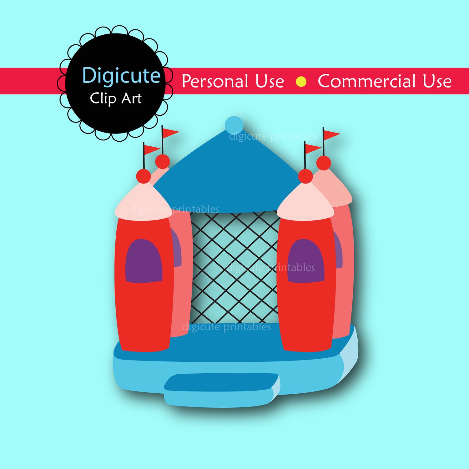 bounce house clipart free - photo #25