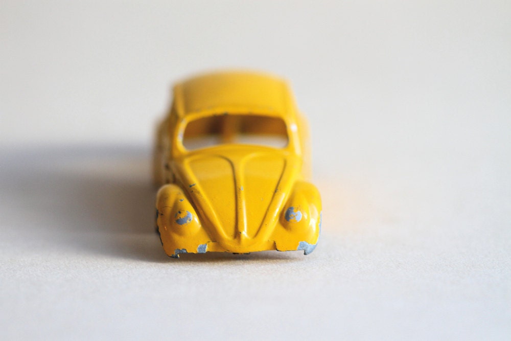 Yellow Volkswagen Beetle Metal Carcass Altered Arts Mixed Media Projects