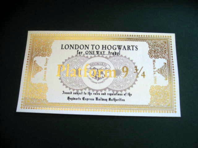 12 Harry Potter Hogwarts Express Ticket Wedding Favors or Save the Date 