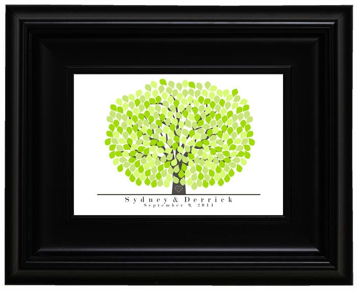 SPRING SALE 10 OFF Wedding Guestbook Signature Tree Personalized for 