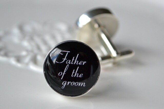  groom cufflinks script font keepsake gift for him on your wedding day