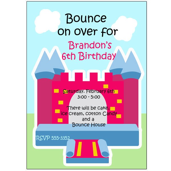 Bounce House Fun for a Boy