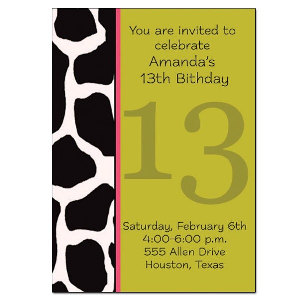 Animal Print with Number Background