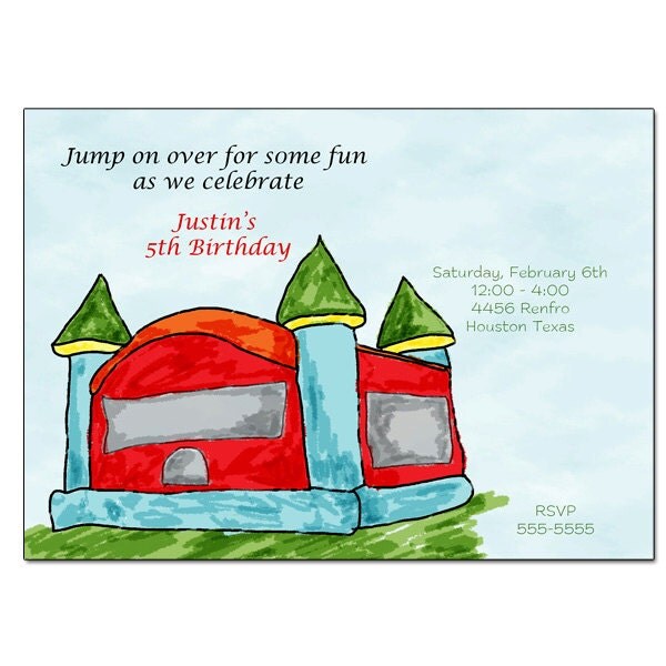 Bounce House Water Color