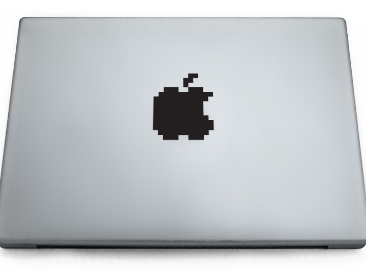Retro Apple Logo 16x16 pixels icon Laptop Decal From GlueJunkie