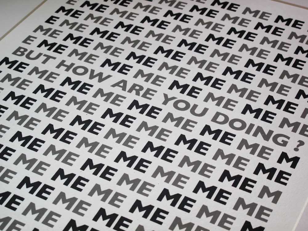ME ME ME Limited edition handpulled screenprint - LeneBladbjerg 