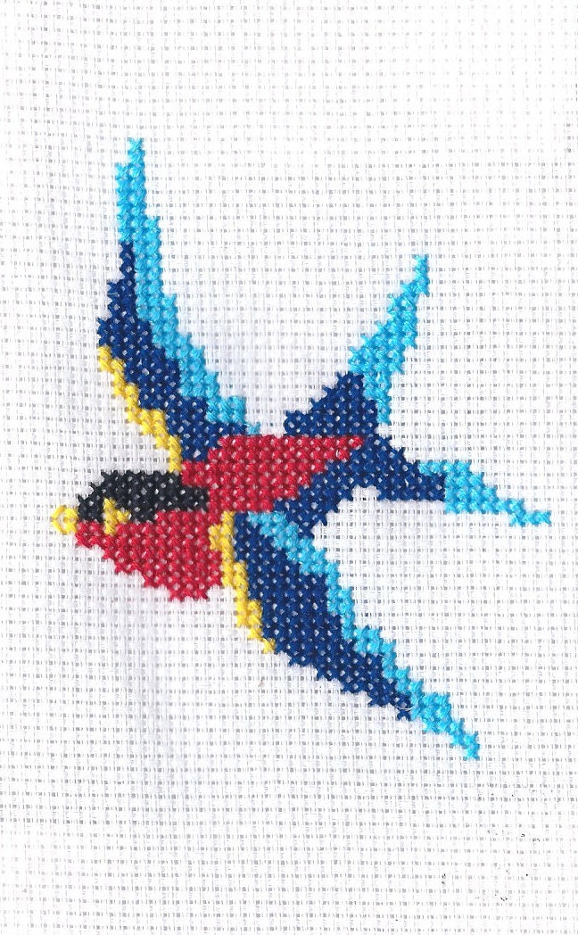Sailor Jerry Swallow Tattoo Cross Stitch Set From neonpegg