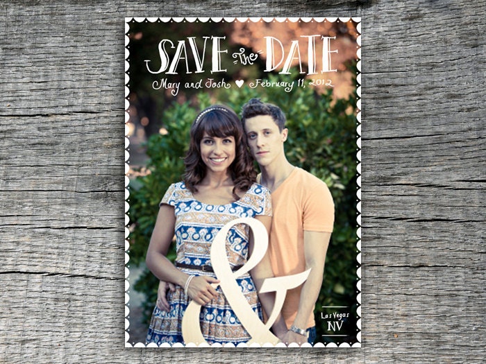 Save The Date Wedding Announcement Card Design DIY Printables