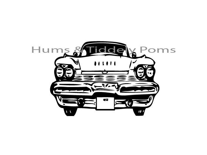 That's How I Rollclassic old carfront profile Vinyl Wall Decal Retro