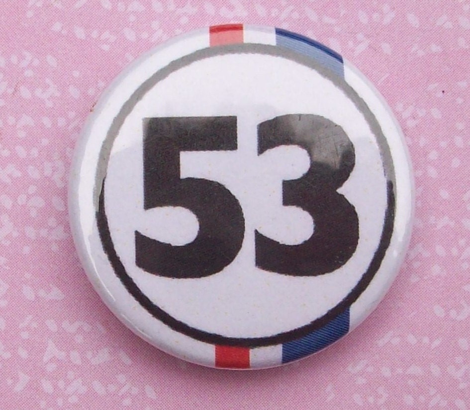 25mm button badge'VW Herbie 53'
