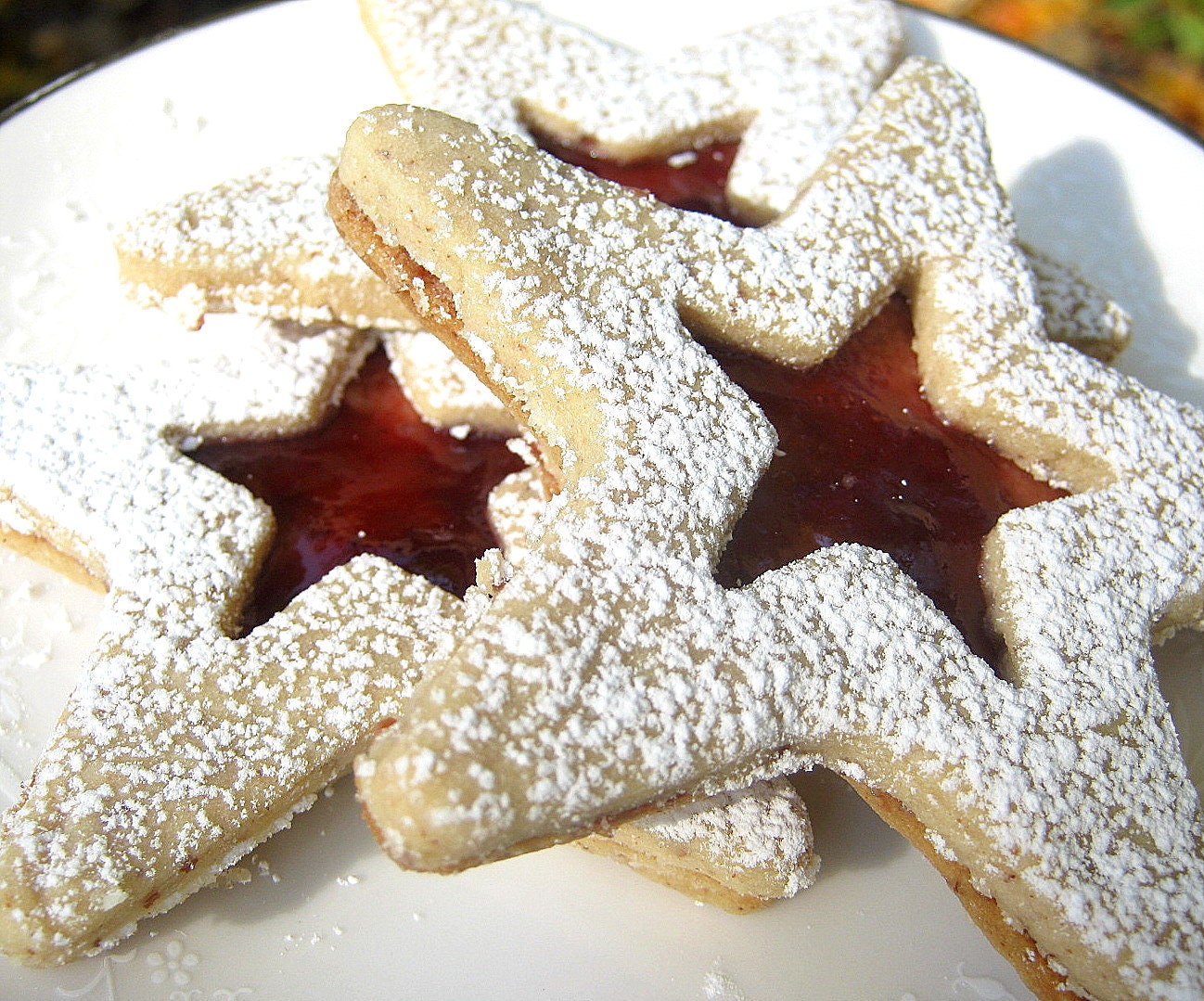 Raspberry Linzer Stars 26 Count Cookies All Natural Home Baked