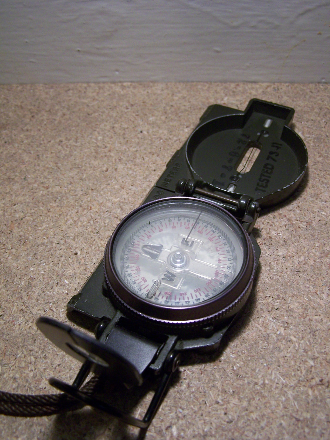 Vintage Genuine US Military Compass 1971 Vietnam War Era