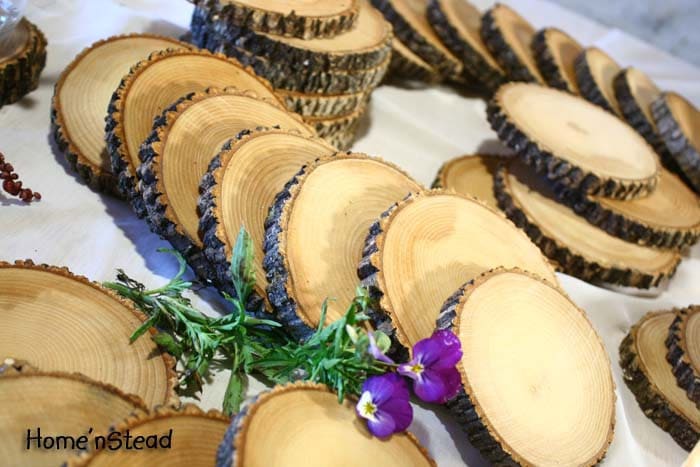 Rustic Wedding Coasters Table Decoration Ash Wood Mason Jar Stands Party 