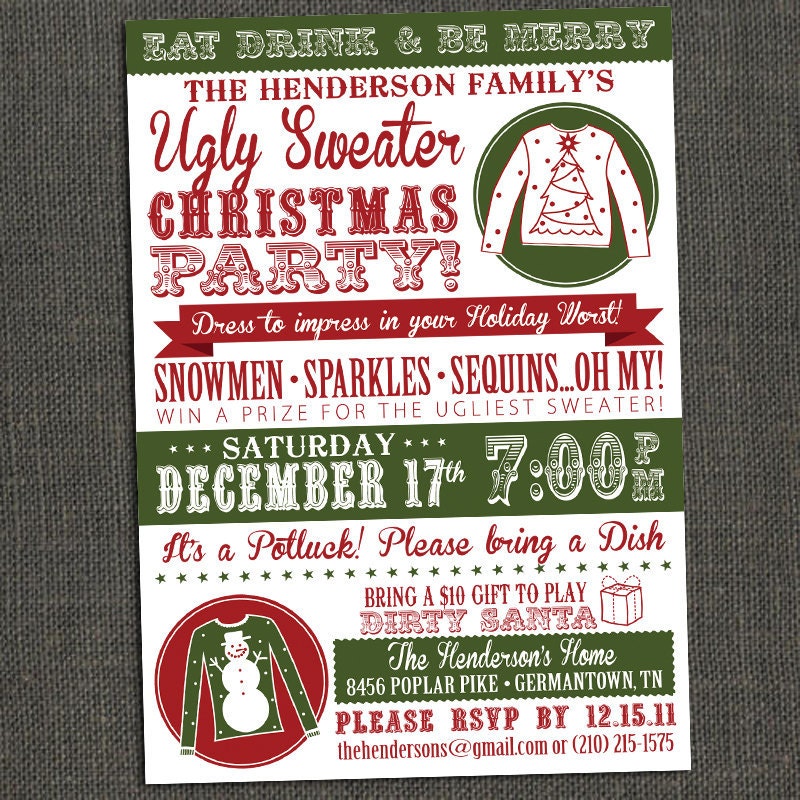Ugly Christmas Sweater Idea 2021