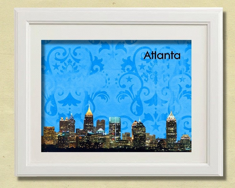Atlanta Skyline art - wall art