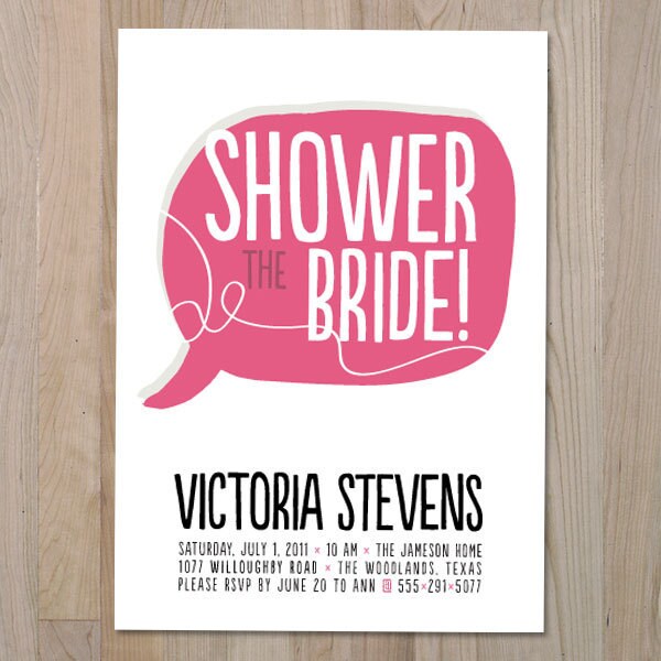 Concert Poster Bridal Shower Invitation PRINTABLE From youngwanderlust