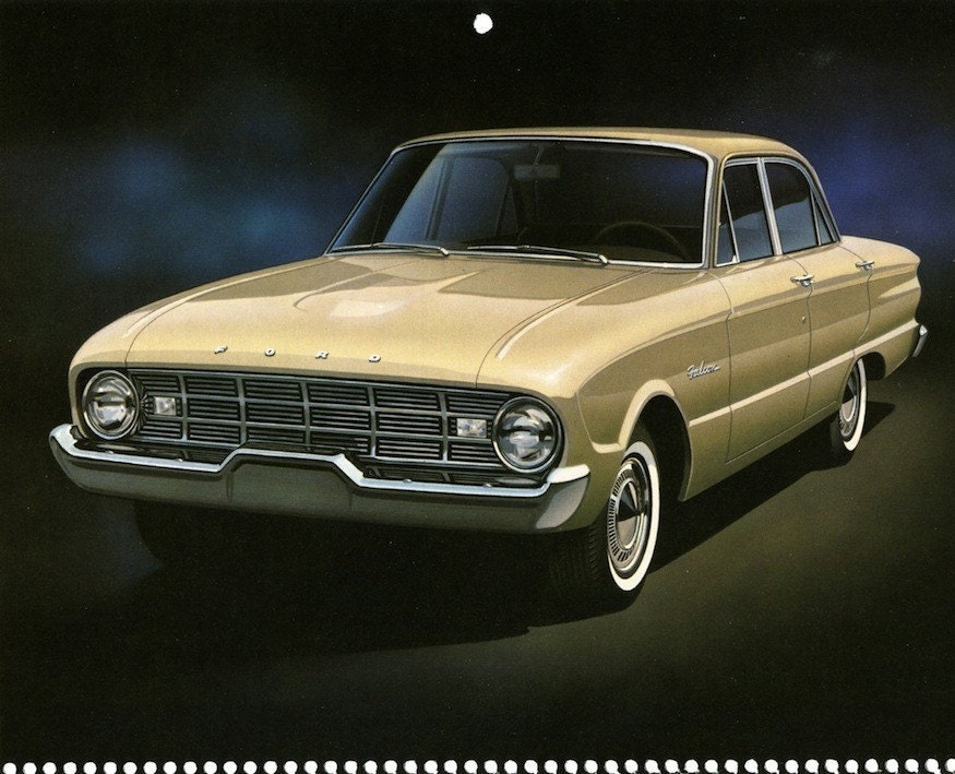 1960 Ford Falcon Calendar Print