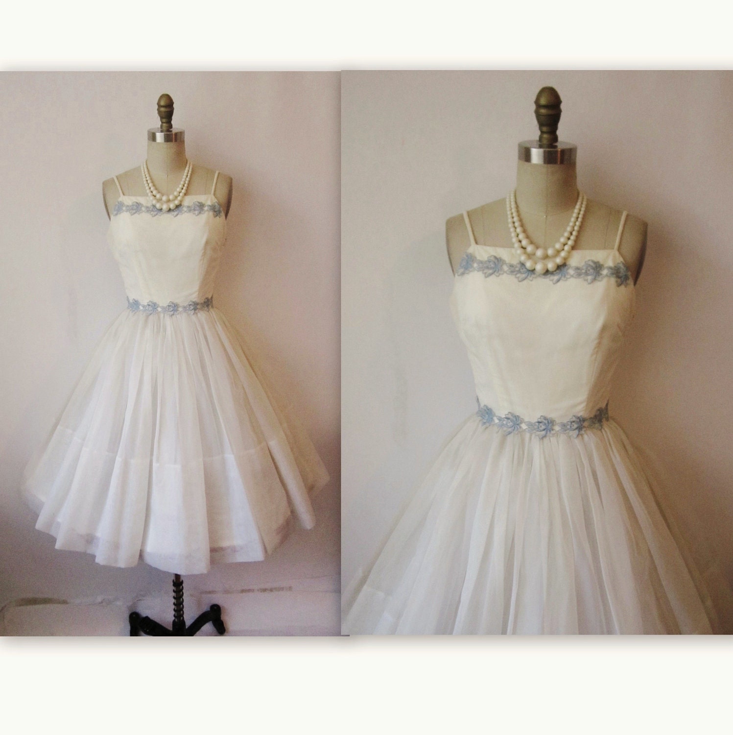 halter white 50's wedding dress