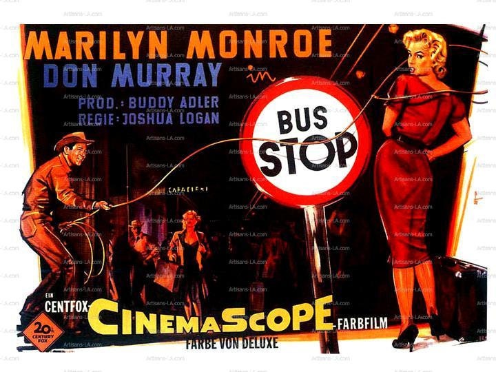 The Bus Stop Marilyn Monroe Movie Poster Download Classic Movie Prints No 