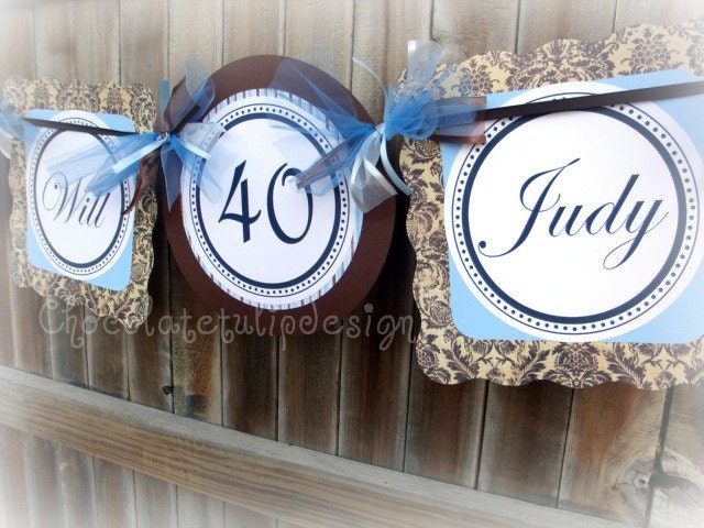 RESERVED Listing for Jen30409 50th Wedding Anniversary Banner 24 Cupcake 