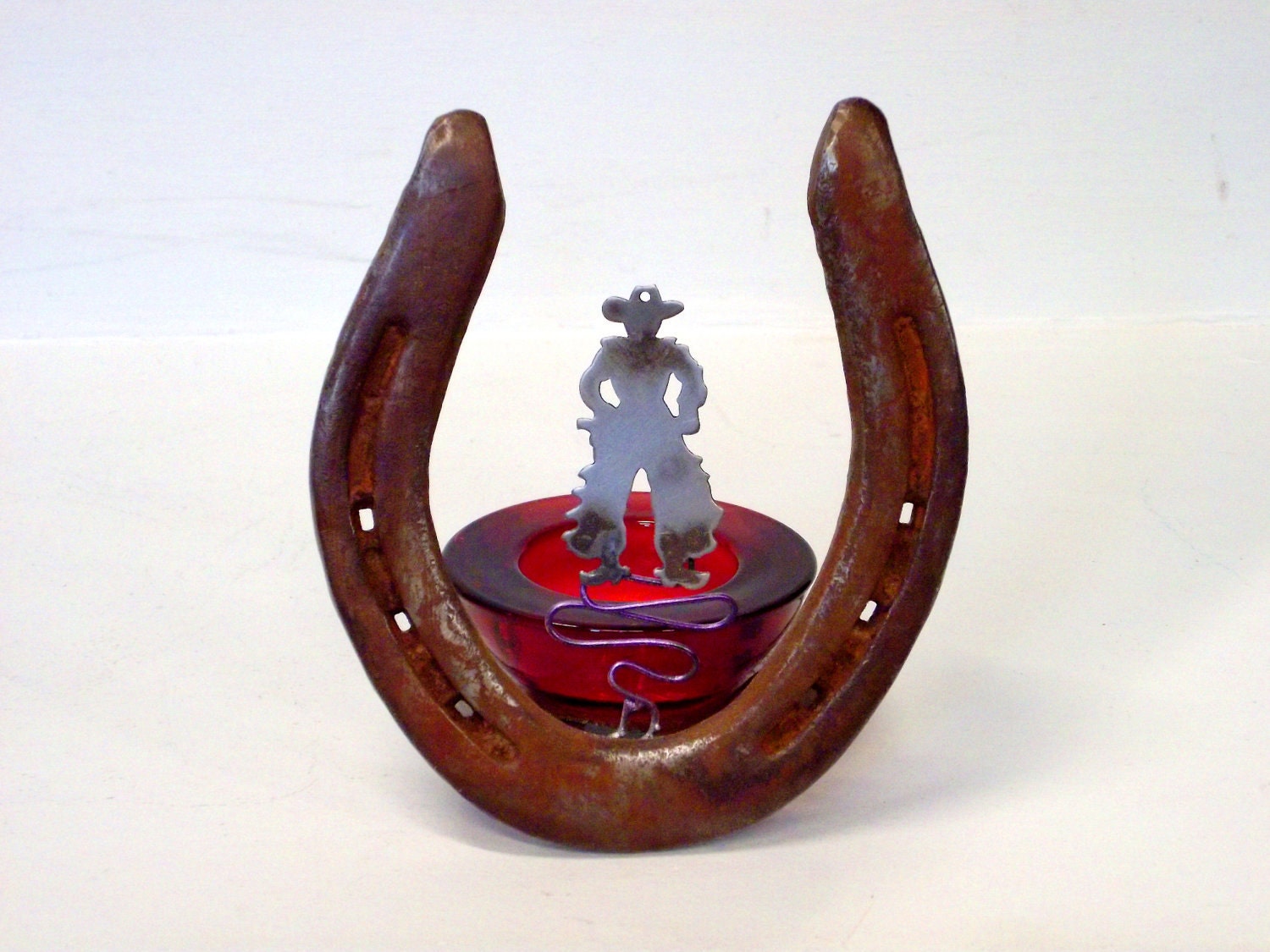 Cowboy Horseshoe Art