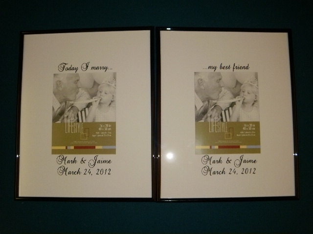 Signature Frames 1999 Communion and Personalized wedding signature