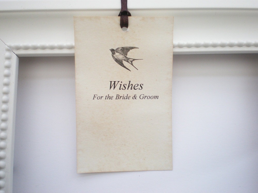 Wedding Wishing Tree Tags Wishing Tags Little Bird Tags Wishes For The Bride