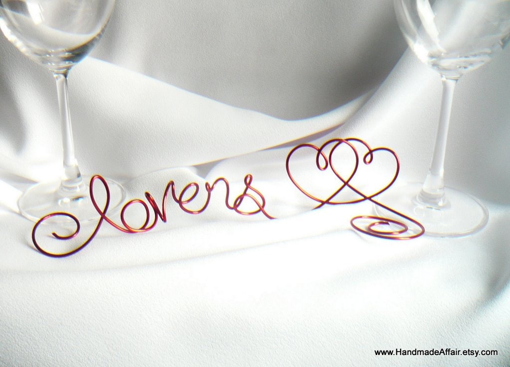 Wedding Sweetheart Table Decoration Red Valentines Day Party Sign 