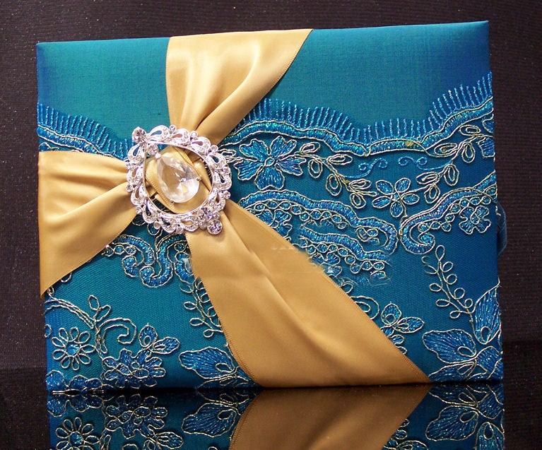 Custom Silk Box Wedding Invitations Any Color Combo Completely Custom