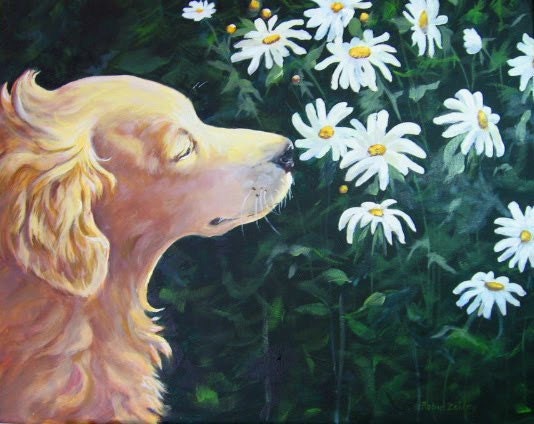 Pet Portrait Oil Painting by robinzebley Pet Portrait Oil Painting by robinzebley
