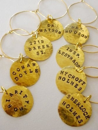 Sherlock Holmes Wine Charm Set - Winslow Rye