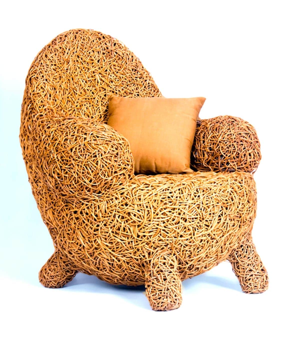 Handmade armchair made from natural sustainable materials - Parameria