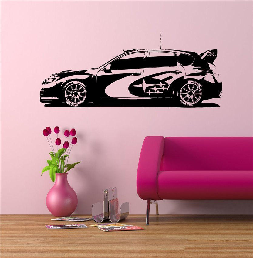 Wall Vinyl Sticker Decals Art Mural Subaru Rally Racing Formula 1 F1 Sport
