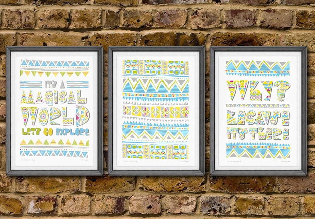 Tribal PatternsTriptych Inspiring quotes and tribal patterns Tribal PatternsTriptych Inspiring quotes and tribal patterns