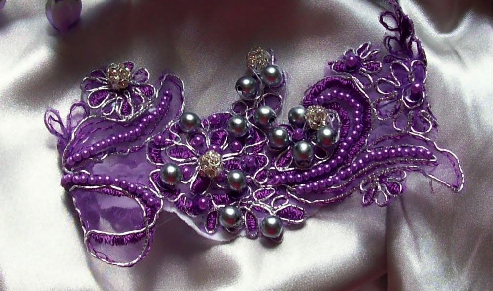 Ready to Ship GarterWedding GarterLace GarterPurple GarterGarterBridal 