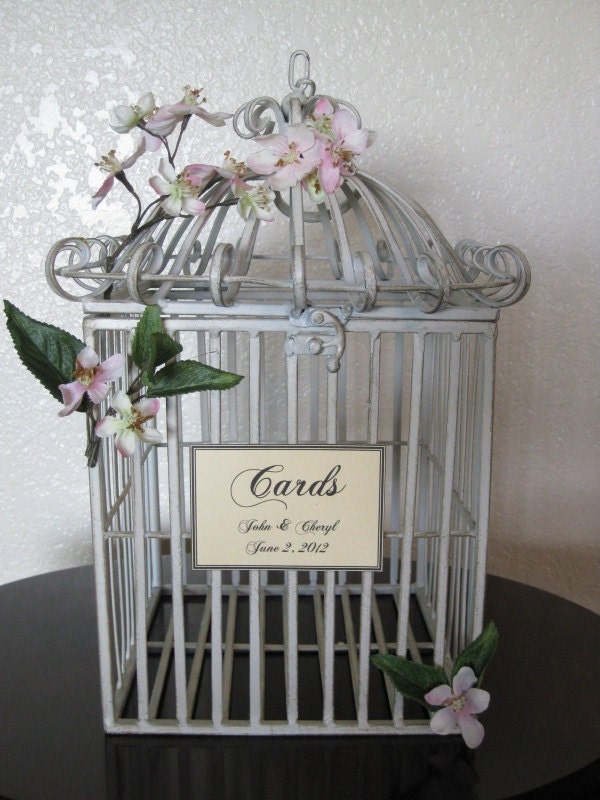 Wedding Card Box Bird Cage Card Holder Birdcage Card Holder With Cherry 
