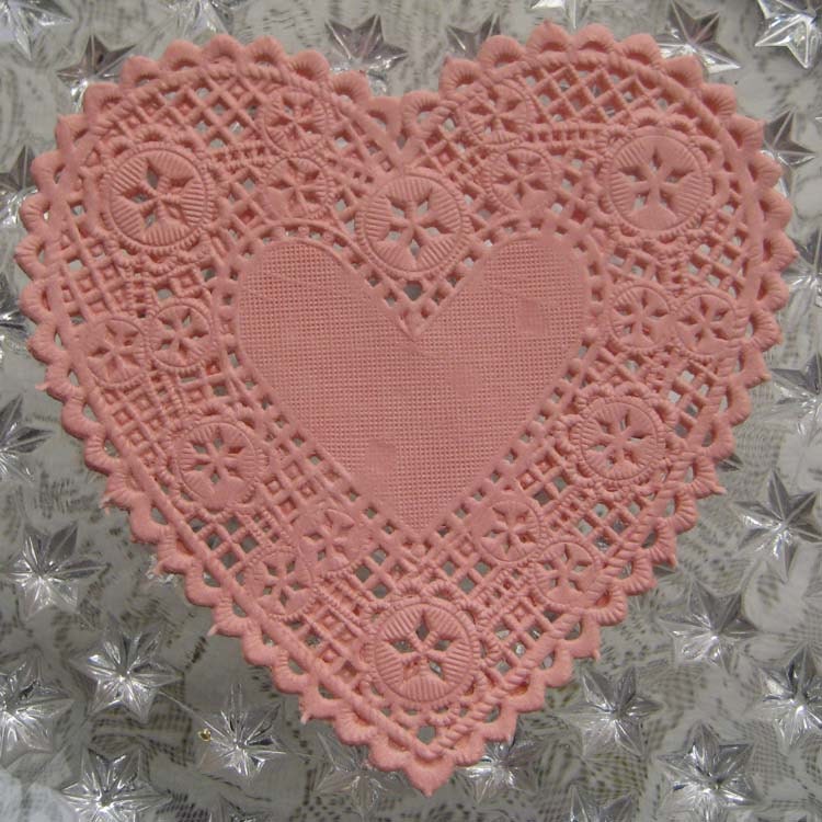 20 Fancy Paper Lace Pink Doilies Doily Made In USA